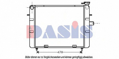 AKS DASIS 150860n -  Радиатор, охлаждение двигателя